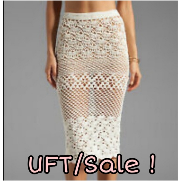 SPELL Vintage Coconut Crochet Skirt - Picture 2 of 5